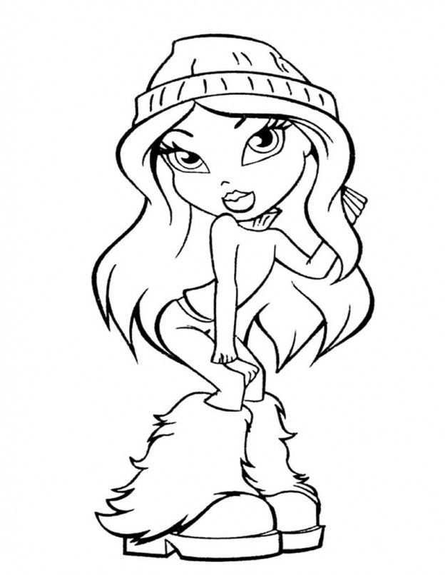 Free Printable Bratz Coloring Pages For Kids Halloween Coloring Pages Barbie Coloring