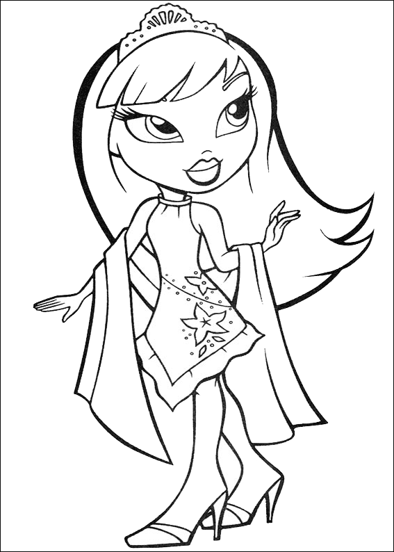 Bratz Girls Net Cartoon Coloring Pages Princess Coloring Pages Coloring Pages