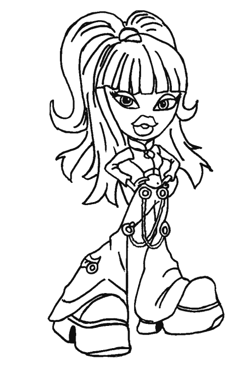 Bratz Coloring Pages Maleboger Kreativ Born