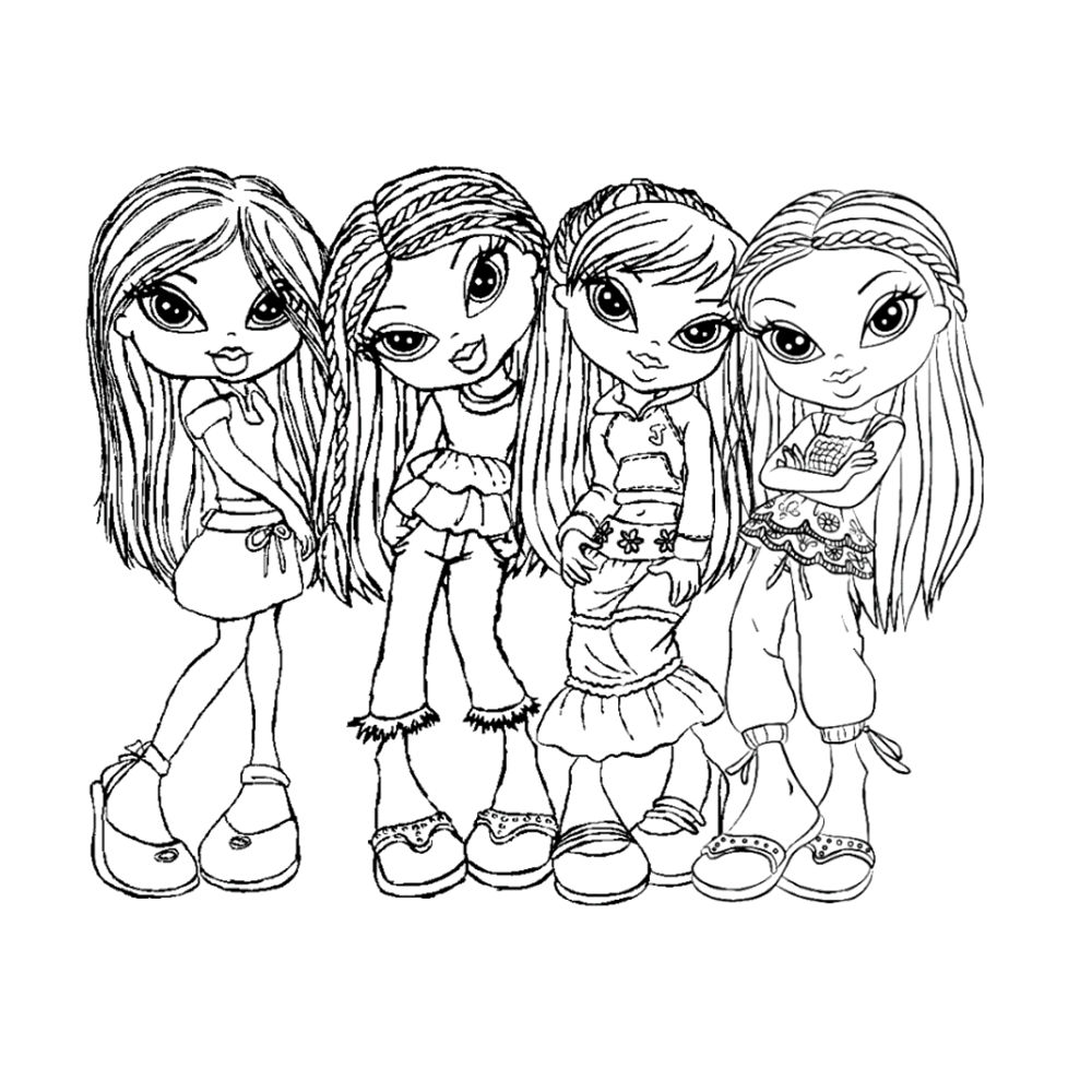 Leuk Voor Kids Bratz Kidz 0005 Coloring Pages Coloring Books Art