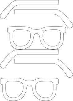 Eye Glasses Template Free Printable Prop Photo Zomerknutsels Brillen Patronen