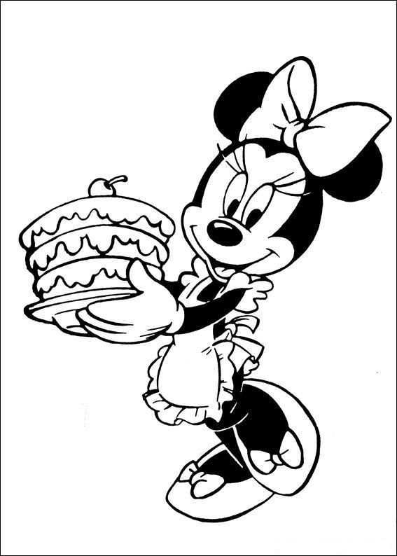 Kleurplaat Minnie Mouse Minnie Mouse Kleurplaten Minnie Mouse Verjaardag Minnie Mouse