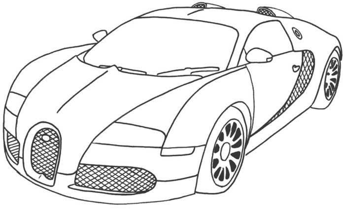 Bugatti Coloring Pages 1 Auto Tekeningen Kleurplaten Bugatti