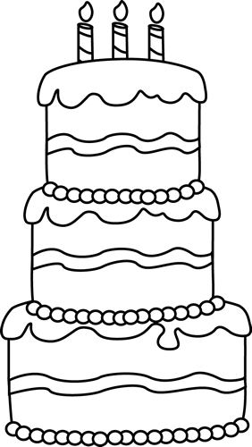 Black And White Big Birthday Cake Birthday Cake Clip Art Big Birthday Cake Birthday Coloring Pages