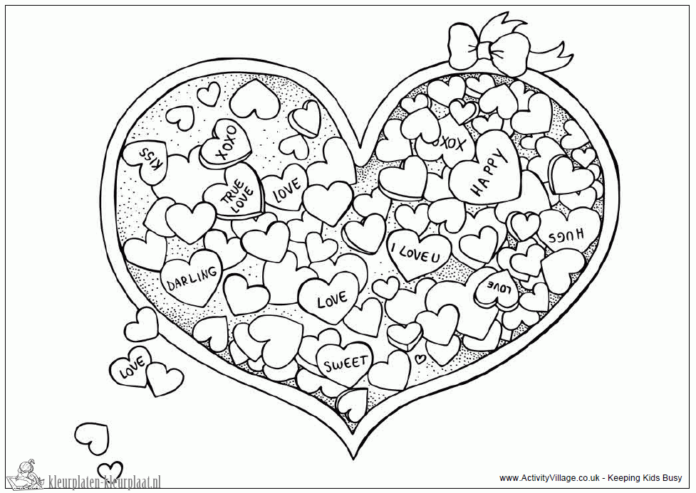 22478 Candy Candy Kleurplaat Gif 977 693 Pixels Valentine Coloring Heart Coloring Pages Candy Coloring Pages