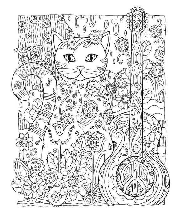 Creative Cats Coloring Book Gratis Kleurplaten Boek Bladzijden Kleuren Mandala Kleurplaten