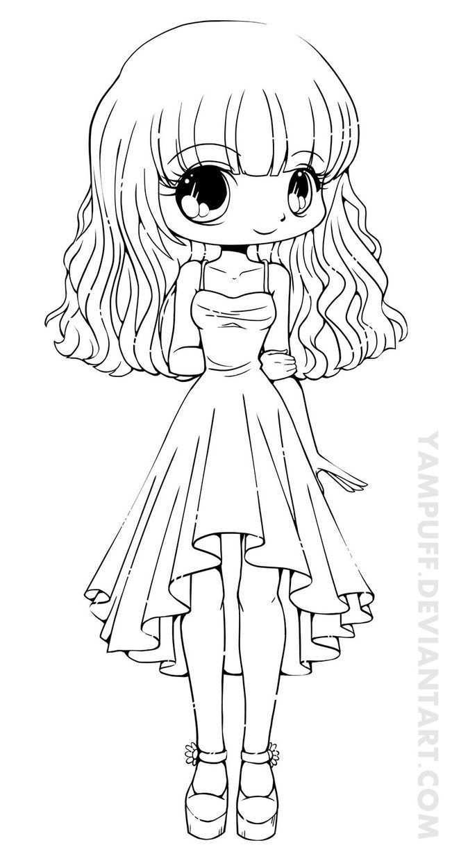 Teej Chibi Lineart Commission By Yampuff On Deviantart People Coloring Pages Chibi Co