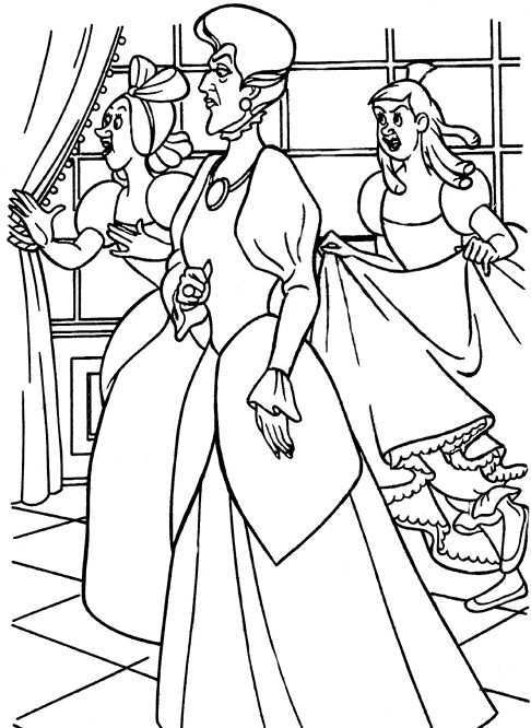 Kleurplaat Disney Kleurplaat 1145 Cinderella Coloring Pages Coloring Books Disney Col