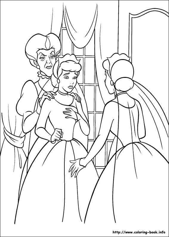 Cinderella Coloring Picture Disney Kleurplaten Kleurplaten Assepoester