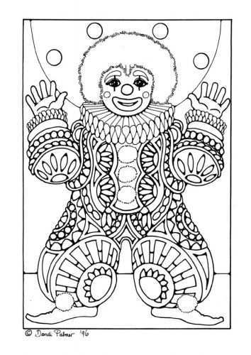 Coloring Page Clown Img 9206 Kleurplaten Mandala Kleurplaten Kleurboek