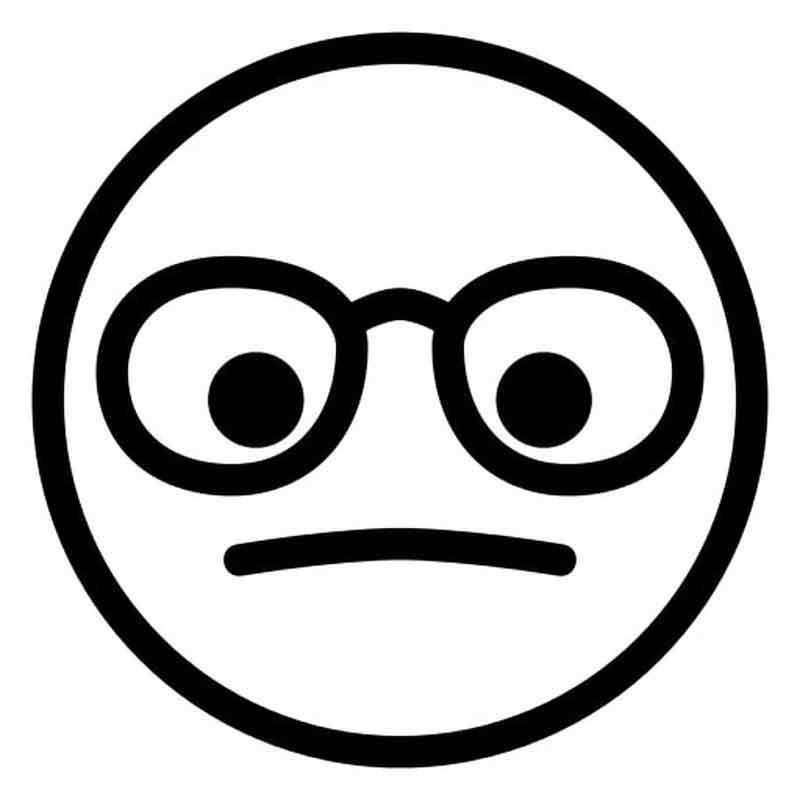 Emoji Coloring Pages Wearing Glasses From Emoji Coloring Pages Category Find Out More