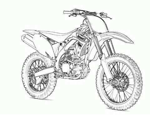 Free Printable Motorcycle Coloring Pages For Kids Dingen Om Te Tekenen Crossmotor Pat