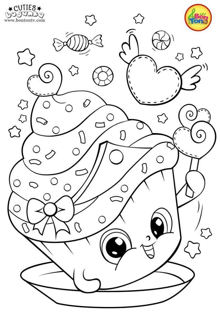 Cuties Coloring Pages For Kids Free Preschool Printables Slatkice Bojanke Malvorlagen