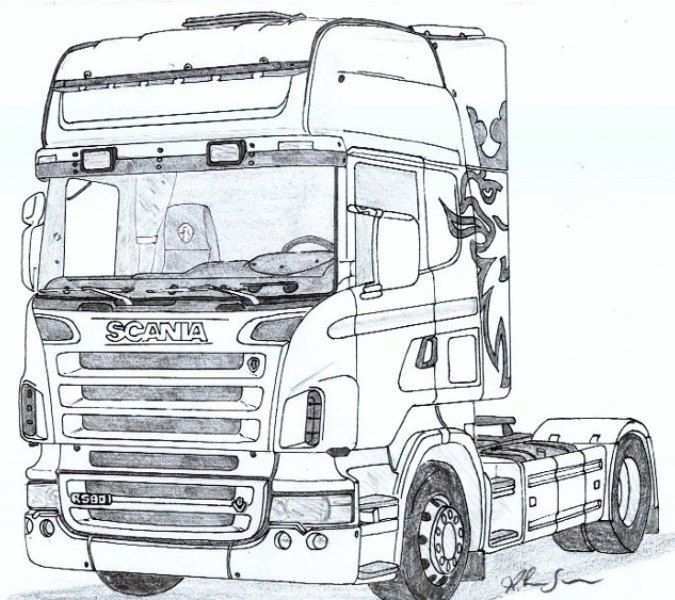 Scania R Scania Desenho De Carreta Caminhao Desenho Desenhos De Carros