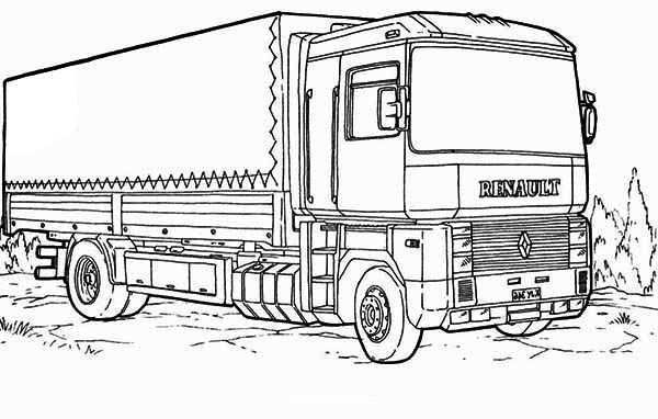 International Truck Coloring Pages Printable Truck Coloring Pages Truck Coloring Page