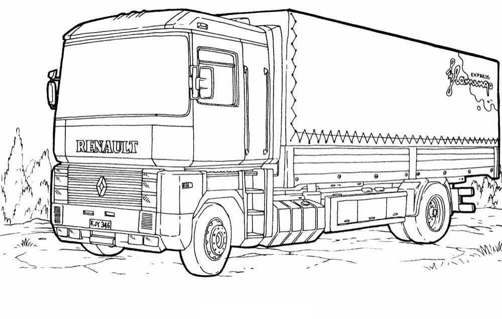 Trailer Truck Coloring Pages Truck Coloring Pages Coloring Pages Coloring Pages For B