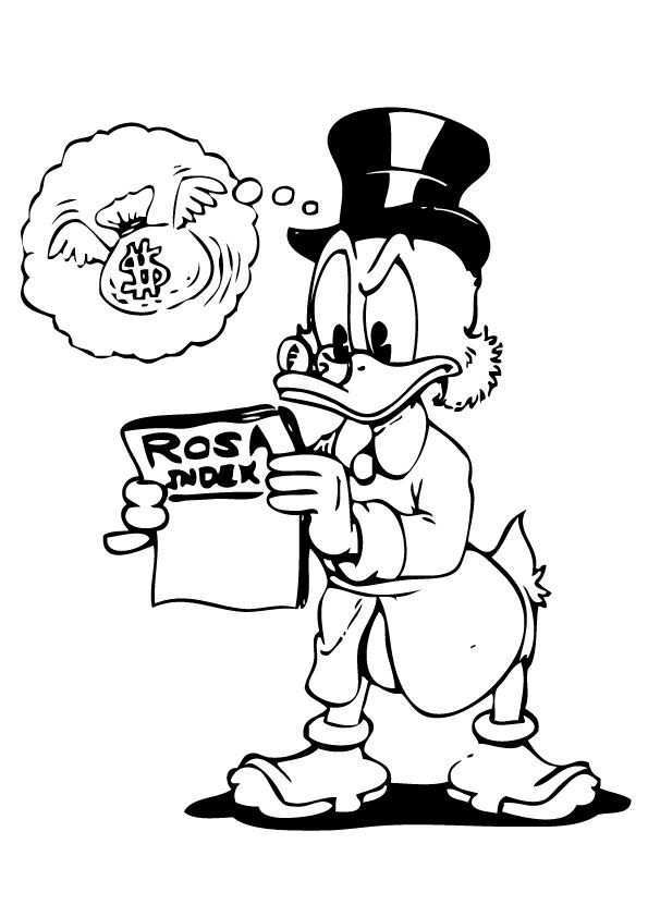 Print Dagobert Duck Kleurplaat Disney Coloring Pages Coloring Pages Coloring Pages Fo