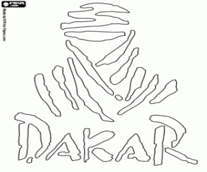 Kleurplaat Logo Van De Dakar Rally Kleurplaten