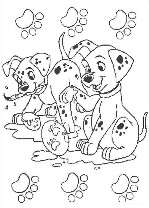 Kids N Fun Kleurplaat 101 Dalmatiers 101 Dalmatiers Kleurplaten Kleurboek 101 Dalmati