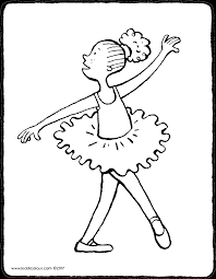 Ballet Dansen Kiddikleurprenten Prinses Kleurplaatjes Dansen Ballet