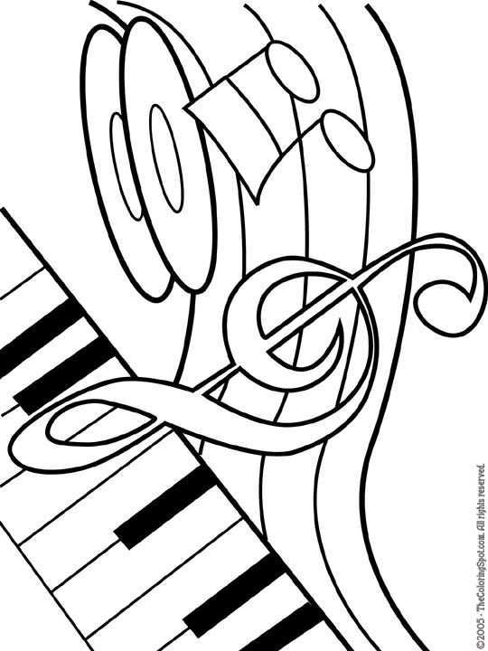 Kleurplaat Kleurplaat Muziekinstrument 3926 Music Coloring Coloring Pages Coloring Pa