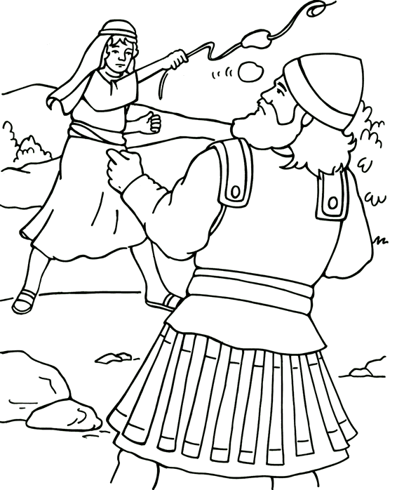 David And Goliath Coloring Pages Best Coloring Pages For Kids Bible Coloring Pages Da