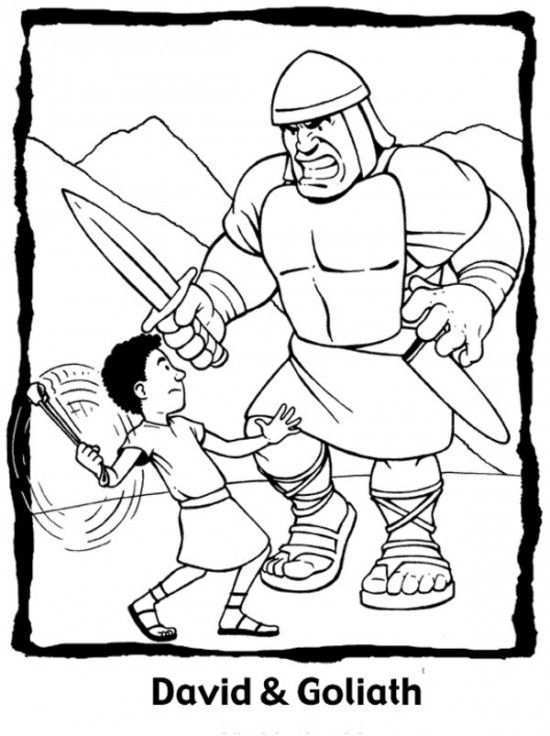 Free Printable David And Goliath Coloring Pages All About Free Coloring Pages For Kid