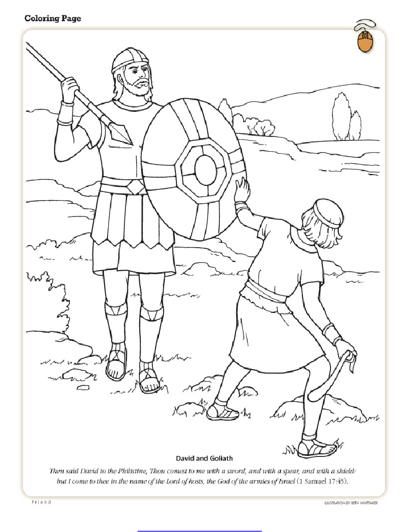 Family Home Evenings And More Sunday School Coloring Pages Bible Coloring Pages David