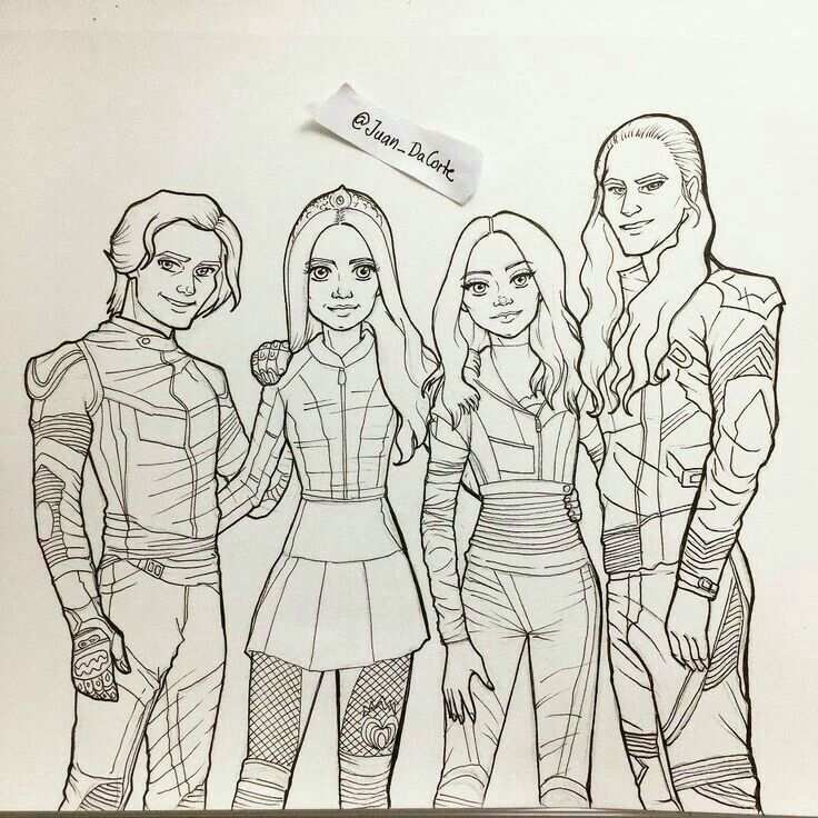 Pin On Descendants Coloring Pages