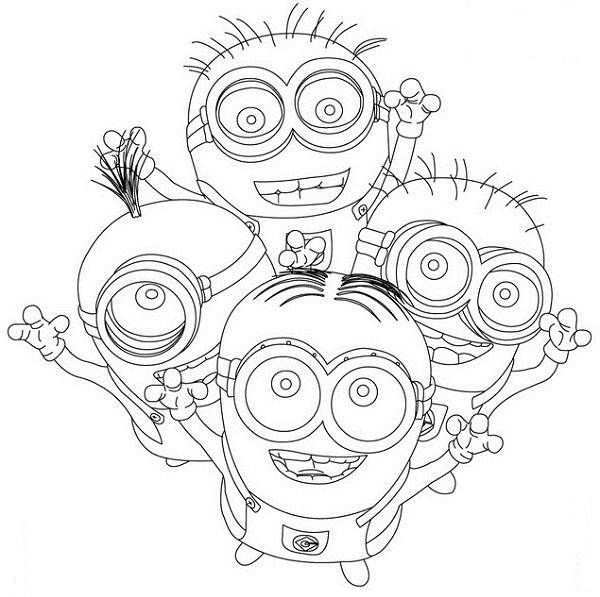 Free Minion Coloring Pages Jpg 600 597 Minions Coloring Pages Minion Coloring Pages D