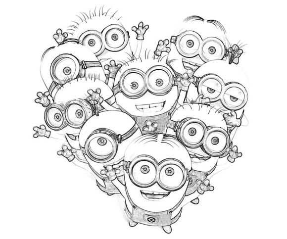 Kids Minions Despicable Me Coloring Pages Ausmalbilder Malbuch Vorlagen Malvorlagen F