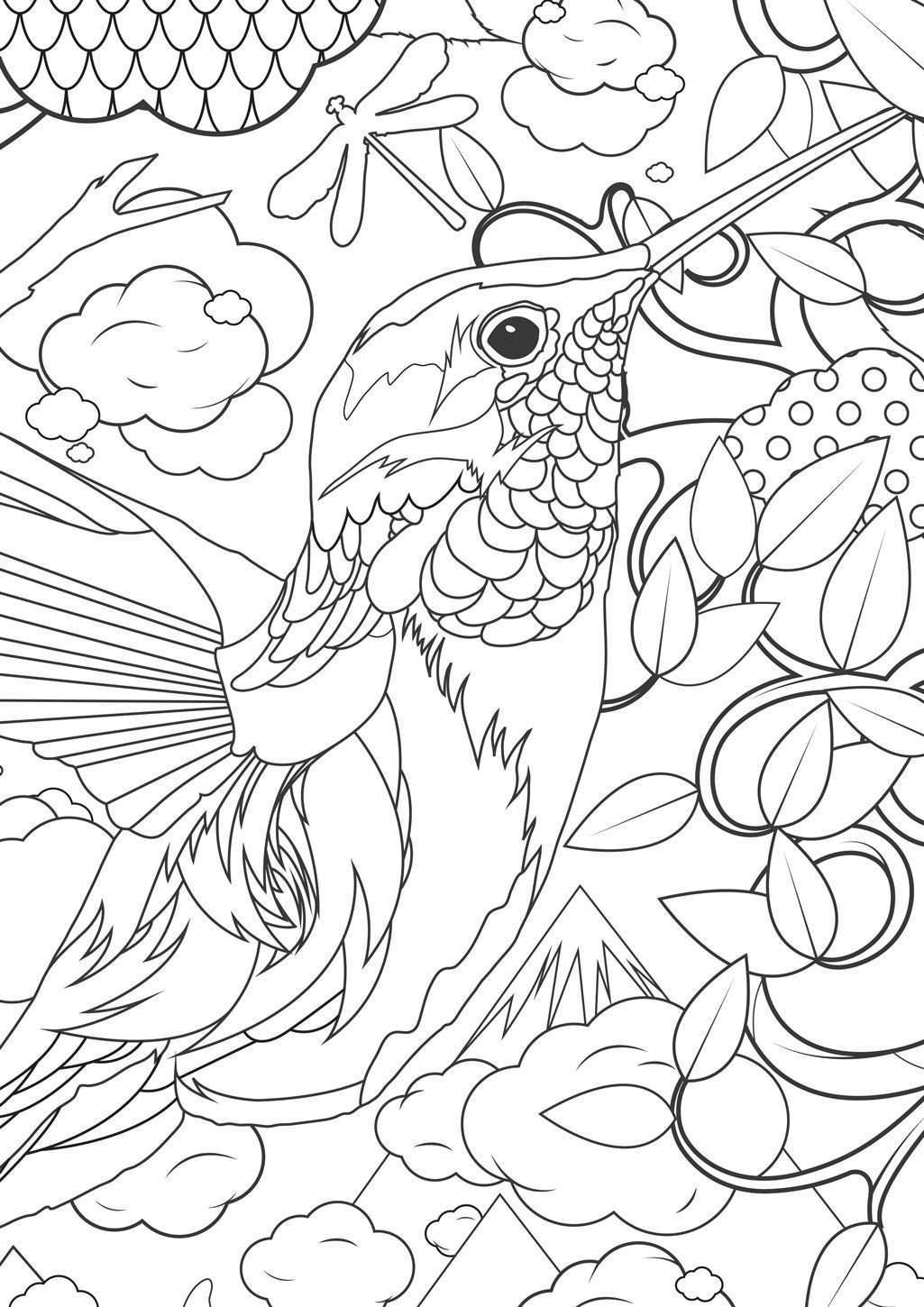 Kleurplaten Voor Volwassenen Moeilijke Dieren 11 Jpg 1025 1450 Colouring Pages Birds