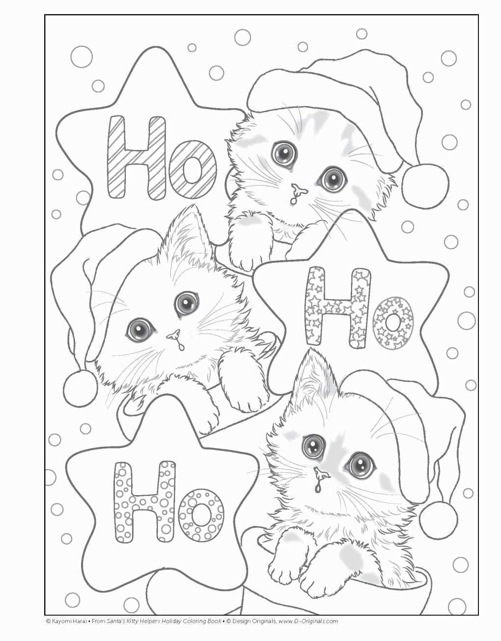 Image Result For Christmas Kitten Coloring Pages Holiday Coloring Book Kitty Coloring