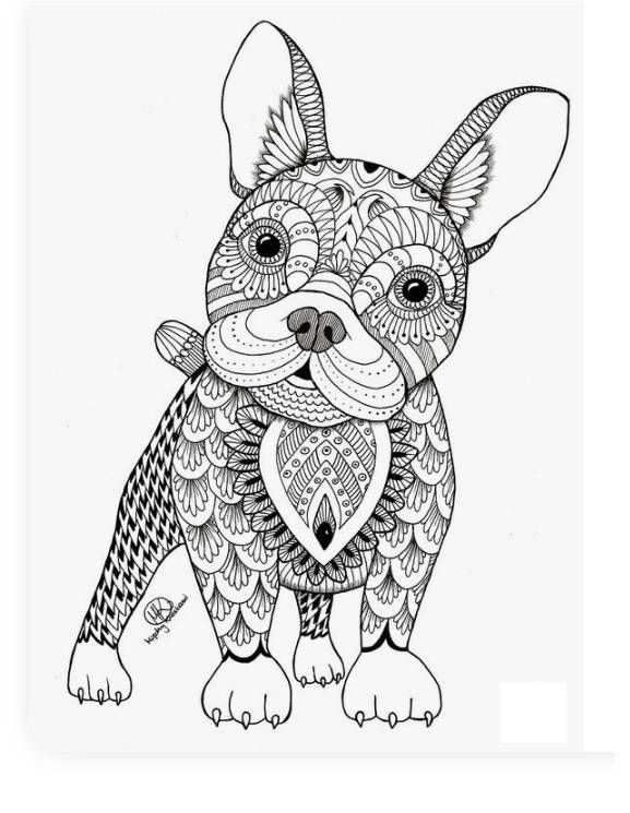 Mindfulness Hond Kleurplaat Mandala Kleurplaten Kleurplaten Kleurboek