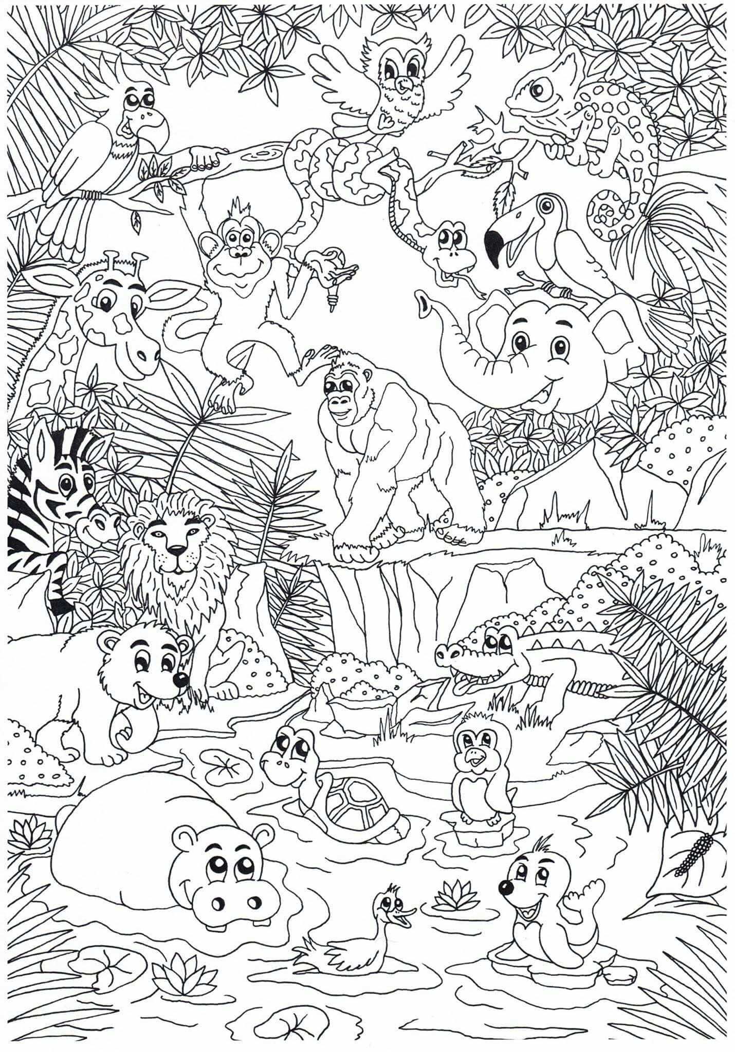 Dierentuin Zoo Animals Click The Pict Or Link To See And Download Another Coloring Pa