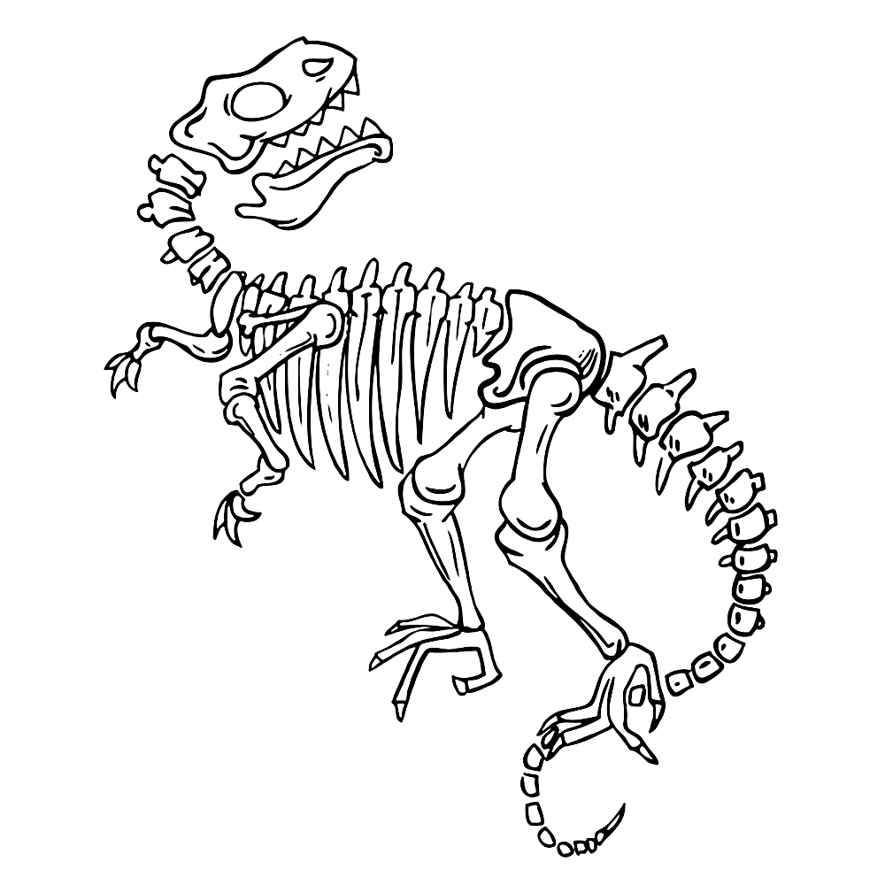 Bekijk Fossielen En Dino Skeletten 0004 Kleurplaat Dinosaur Coloring Pages Dinosaur Drawing Easy Dinosaur Drawing