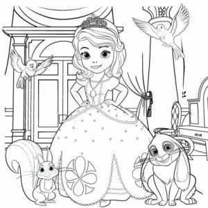 Free Sofia The First Coloring Page The Frugal Free Gal Prinses Kleurplaatjes Kleurpla