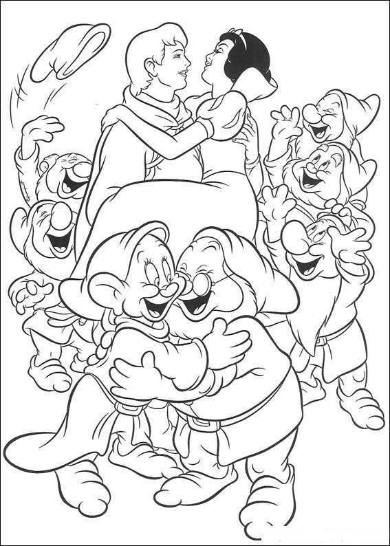 Kids N Fun Coloring Page Snow White Snow White Disney Kleurplaten Kleurboek Boek Blad