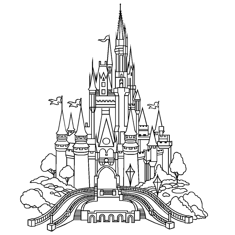 Leuk Voor Kids Groot Kasteel Kastelen 0012 Castle Coloring Page Disney Activities Dis