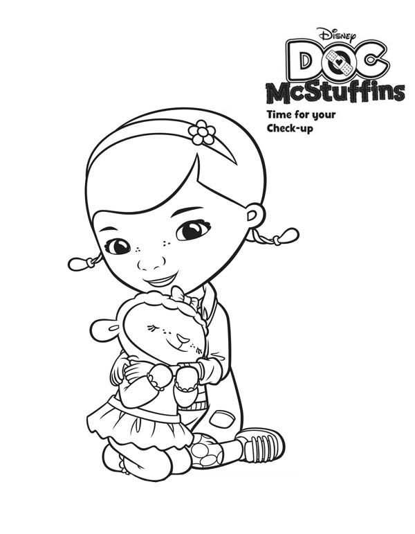 Lambie Love Doc Mcstuffins Coloring Page Netart Doc Mcstuffins Coloring Pages Colorin