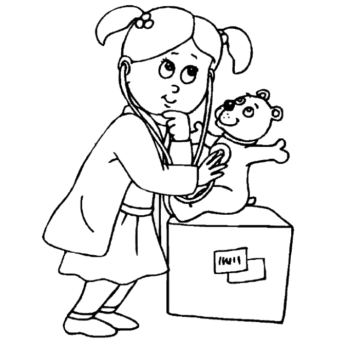 Doctor Hospital Coloring Page Coloring Pages Coloring Pages For Kids Free Coloring Pa