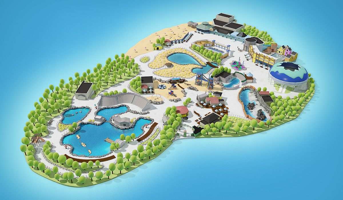 Dolfinarium Park Plan Luc Versleijen Freelance Designer Dierentuin Plattegrond Park