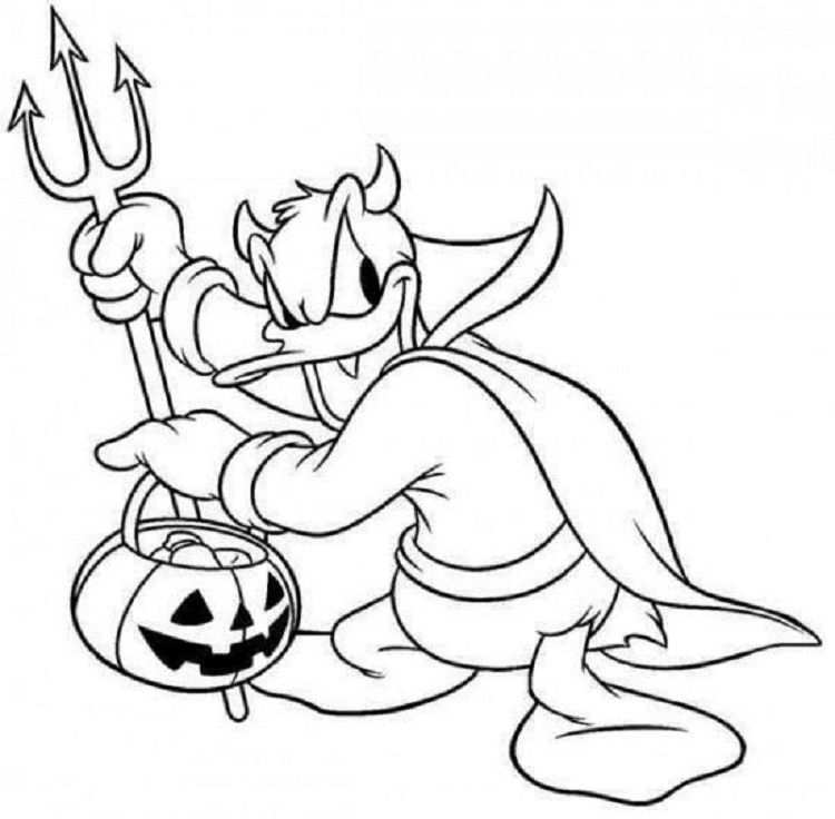 Donald Duck Halloween Coloring Pages Halloween Coloring Pages Halloween Coloring Shee
