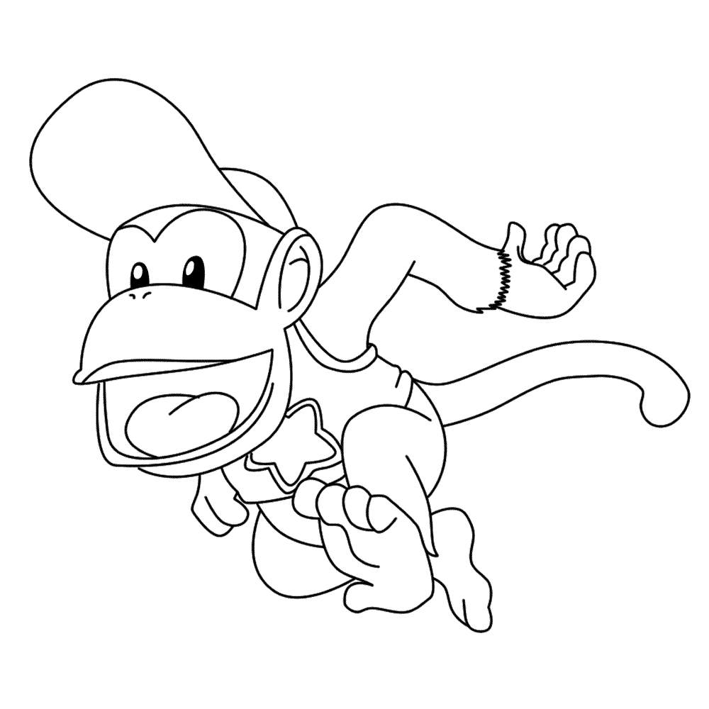 Site Search Discovery Powered By Ai Coloring Pages Coloring Pages To Print Diddy Kong