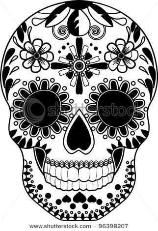 Sugar Skulls Colouring Pages Page 2 Doodshoofd Illustratie Kleurplaten Kunstprojecten