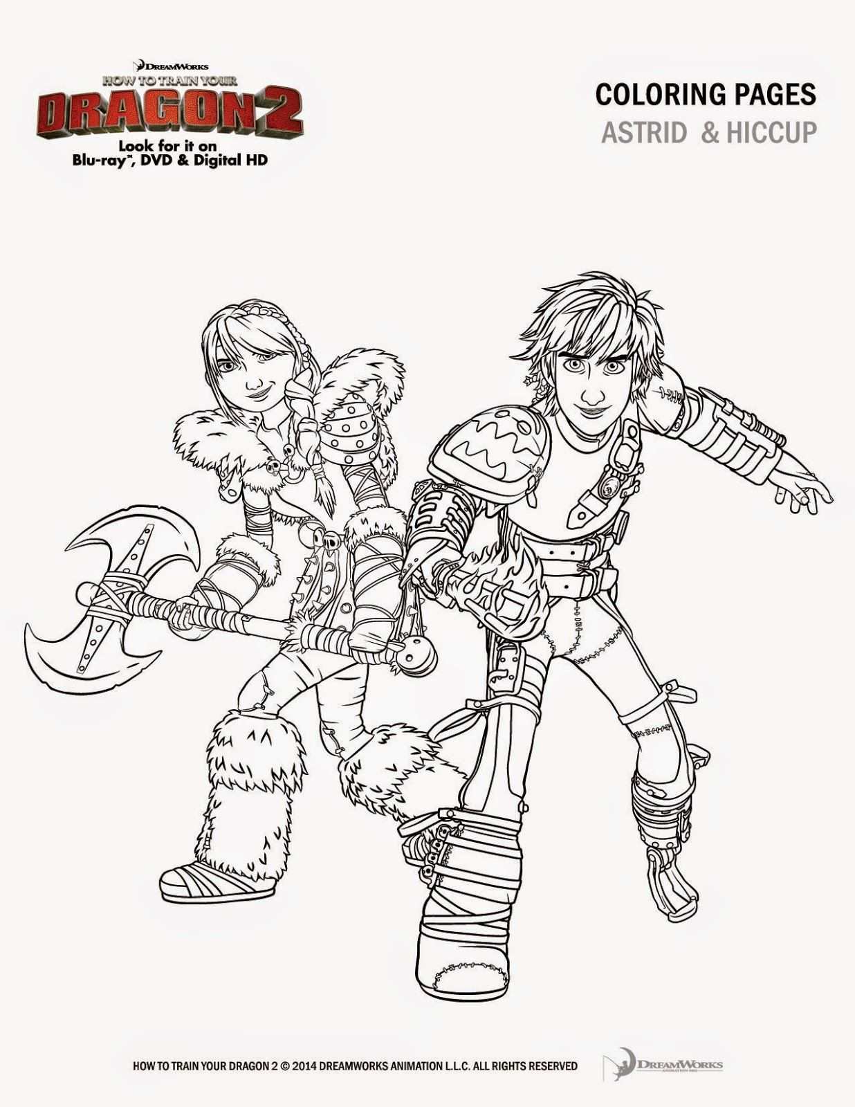 Coloring Sheet How To Train Your Dragon 2 In Blu Ray Dvd Dragonsinsiders Httyd2 Drago