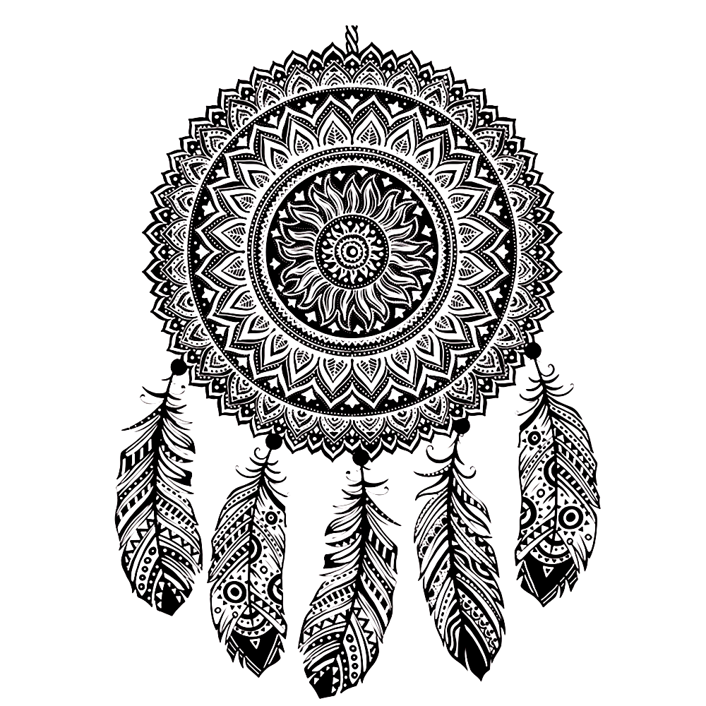 Leuk Voor Kids Dromenvanger Mandala 0005 Dream Catcher Coloring Pages Indian Dream Ca