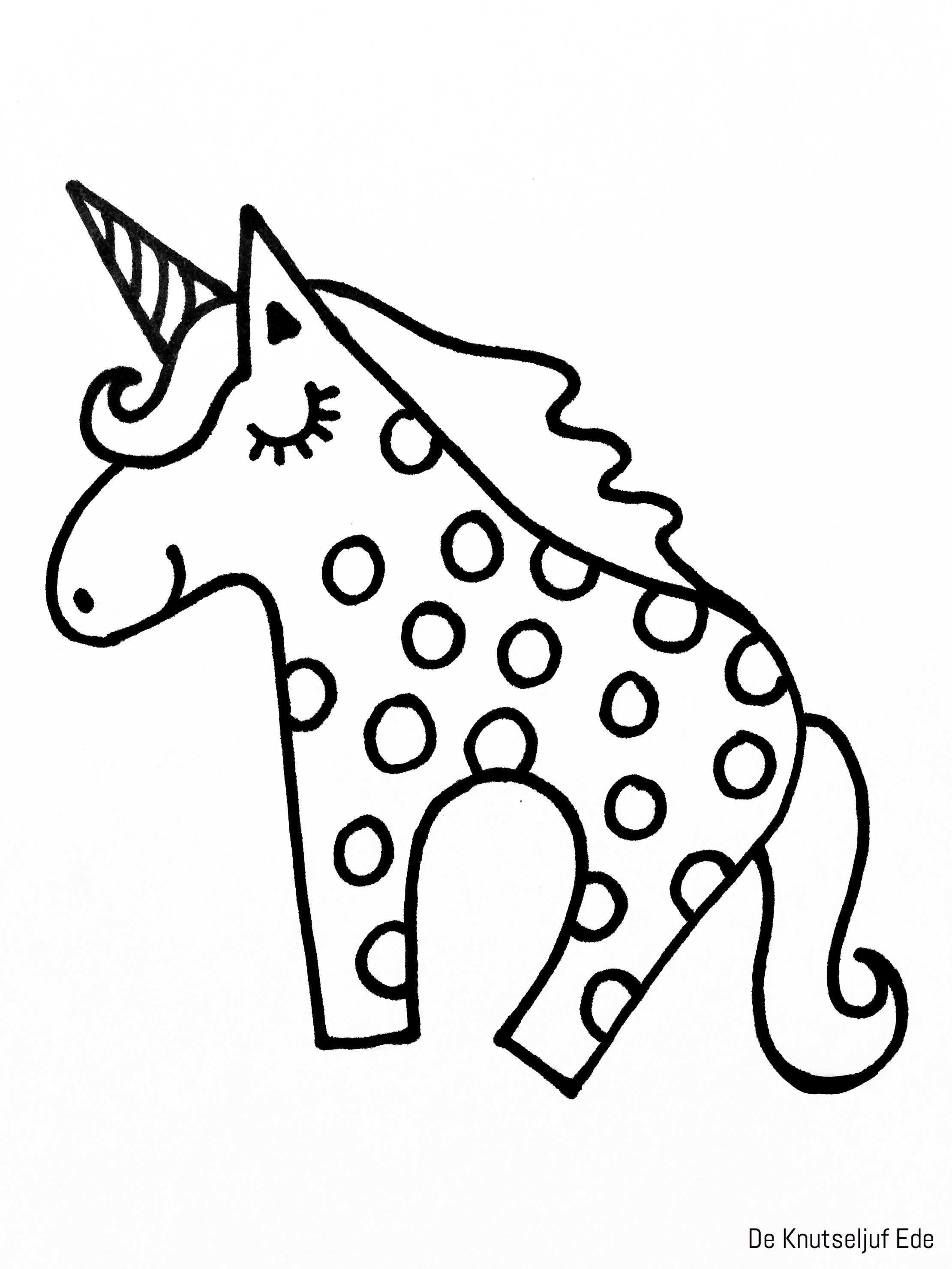 Kleurplaten Eenhoorns Unicorns Deknutseljufede Kleurplaat Kleurplaten Unicorns Eenhoo