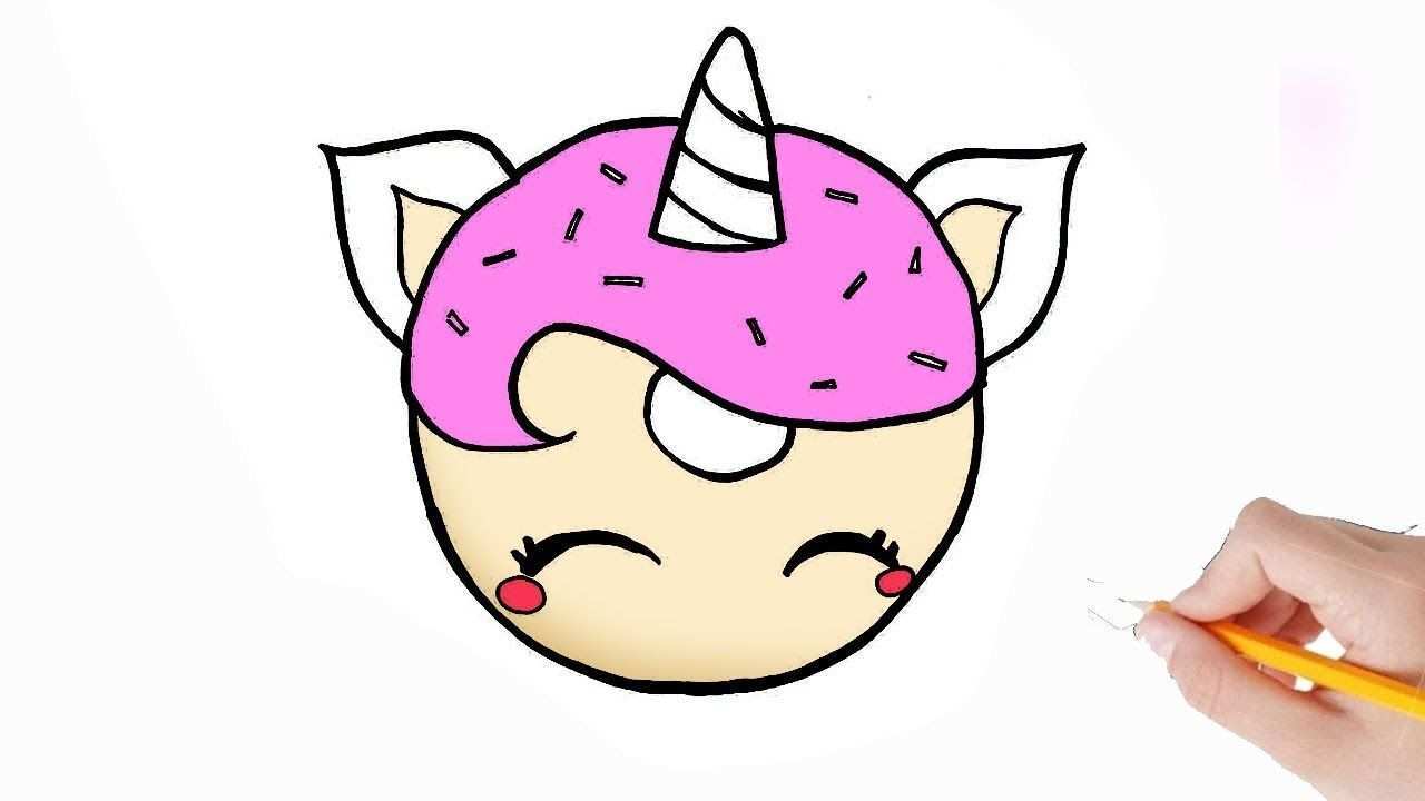 How To Draw A Unicorn Donut Kawaii Leren Tekenen Youtube Leer Tekenen Kawaii Tekening