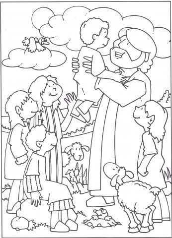 Jezus En De Kinderen Google Zoeken Sunday School Coloring Pages Sunday School Crafts